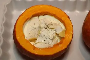 Potimarron aux 3 fromages en gratin : Étape 4