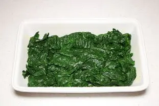 Gratin d'épinards au saumon : Étape 3