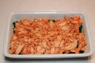 Gratin d'épinards au saumon : Étape 4