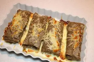 Galettes gratinées aux champignons 
