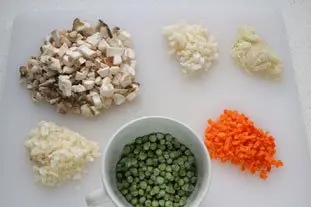 Mont d'Or chaud aux petits légumes : Étape 1