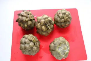 Fonds d'artichauts gratinés : Étape 3