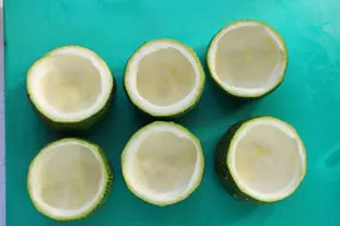 Courgettes garnies express : Étape 2