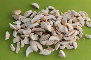 Gratin de poulet au riz et champignons sautés : Étape 1