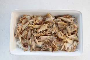 Gratin de poulet au riz et champignons sautés : Étape 5