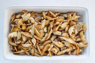 Gratin de poulet au riz et champignons sautés : Étape 6