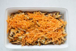 Gratin de poulet au riz et champignons sautés : Étape 7