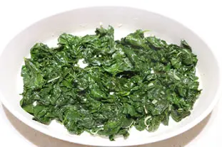 Gratin d'épinards Mornay : Étape 2