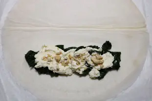 Brick épinards-cajou : Étape 4