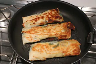 Brick épinards-cajou : Étape 7