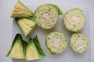 Choux grillés au citron : Étape 4