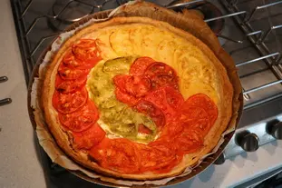 Tarte fromagère aux tomates : Étape 8
