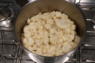 Purée de chou fleur et pois chiche : Étape 6