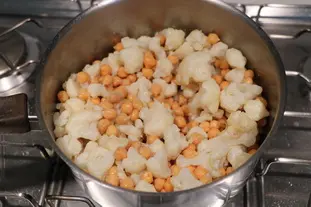 Purée de chou fleur et pois chiche : Étape 7