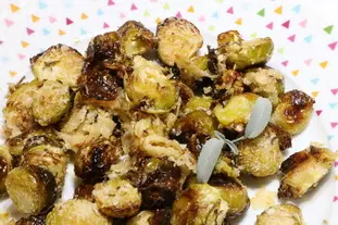 Choux de bruxelles rôtis à la sauge et citron