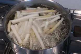 Asperges en petits pois : Étape 1