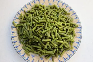 Haricots verts "Napoléon" : Étape 1