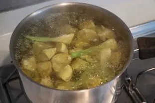 Polenta à l'indienne : Étape 1