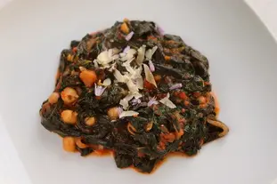 Épinards et pois chiches à la milanaise