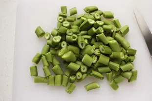 Fèves primeurs, petits pois et riz crémeux : Étape 2