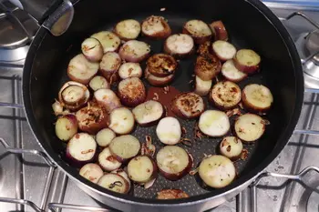 Chou fleur et aubergines violettes au pesto grec : Étape 7