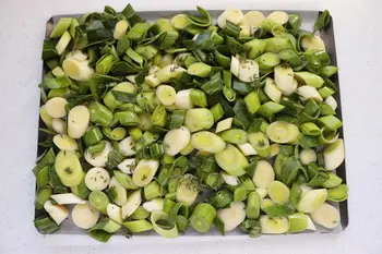 Poireaux rôtis au pesto : Étape 2