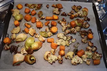 Légumes rôtis au thym, sauce verte : Étape 6