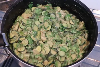 Petits légumes verts en sauce Mornay : Étape 10