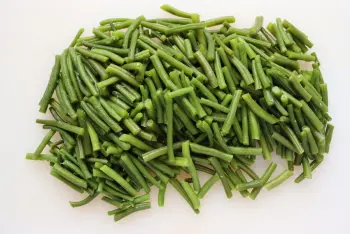 Haricots verts à la crème de tomates : Étape 1