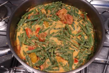 Haricots verts à la crème de tomates : Étape 11