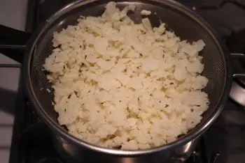 Épinards et chou fleur avec une béchamel au sésame : Étape 4