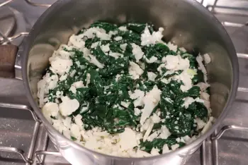 Épinards et chou fleur avec une béchamel au sésame : Étape 8