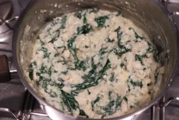 Épinards et chou fleur avec une béchamel au sésame : Étape 9
