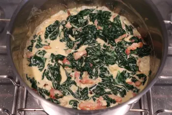 Epinards à la Lorraine : Étape 5