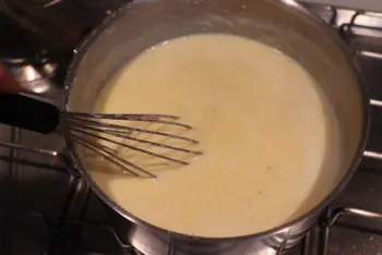 Polenta crémeuse aux asperges vertes : Étape 1