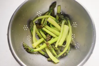 Polenta crémeuse aux asperges vertes : Étape 3