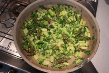 Polenta crémeuse aux asperges vertes : Étape 8