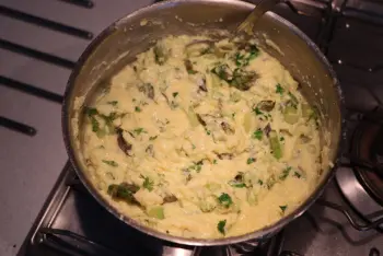 Polenta crémeuse aux asperges vertes : Étape 9