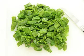 Pois mange-tout juste sautés au beurre : Étape 3