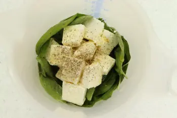 Haricots verts à la crème feta et basilic : Étape 1