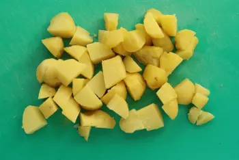 Haricots verts et pommes de terre à la crème de Morbier : Étape 2