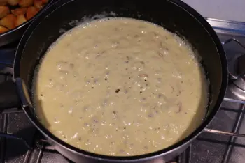 Haricots verts et pommes de terre à la crème de Morbier : Étape 8