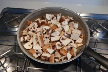 Polenta aux artichauts et champignons : Étape 2