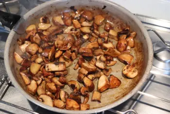 Polenta aux artichauts et champignons : Étape 4