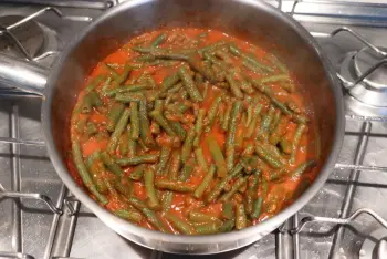 Haricots verts à la tomate et au cheddar : Étape 6