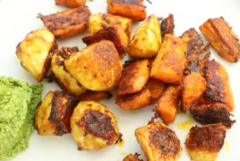 Carottes et navets épicés rôtis au Parmesan