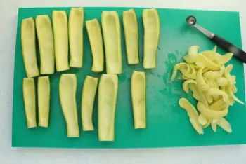 Courgettes ripiene : Étape 2
