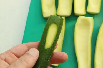 Courgettes ripiene : Étape 3
