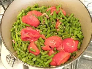Haricots verts à la tomate : Étape 7
