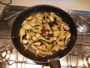 Artichauts violets braisés au vin blanc : Étape 3